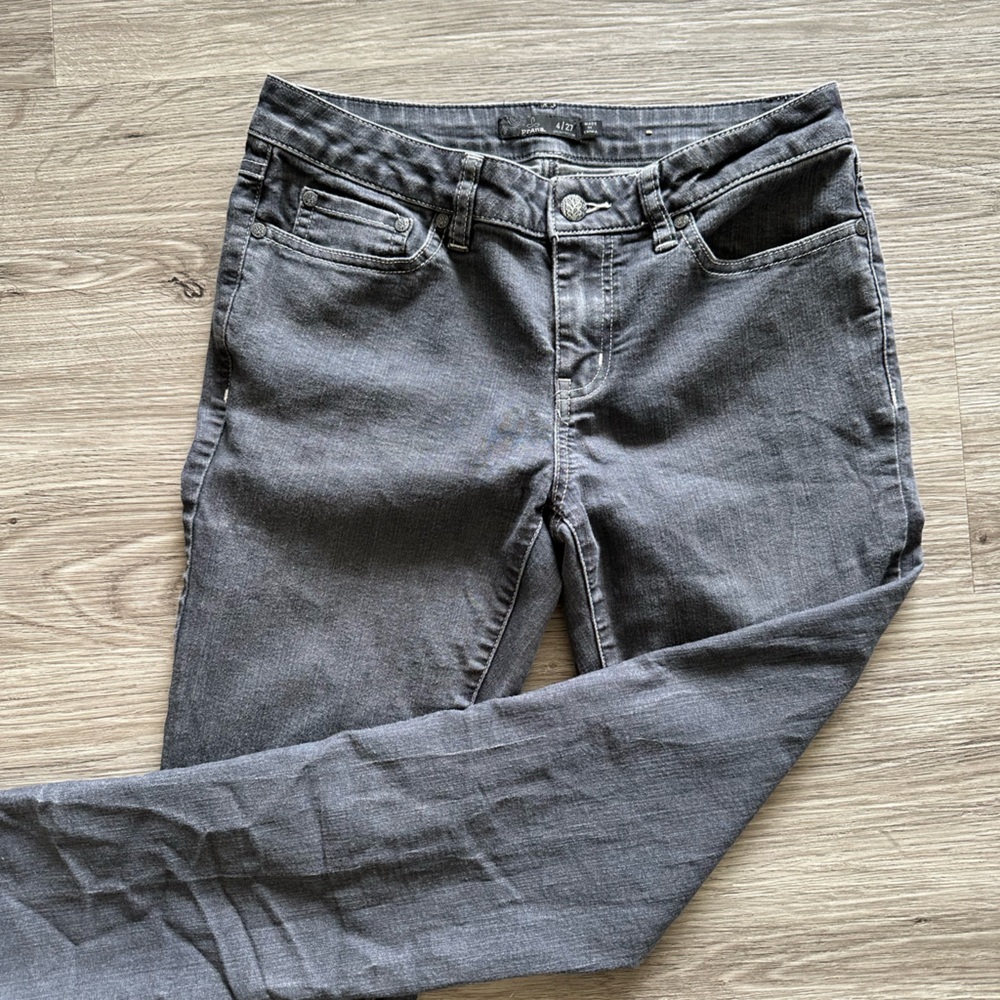 Prana Dark Gray Skinny Jeans Mid Rise Size 4/27 - Picture 11 of 11